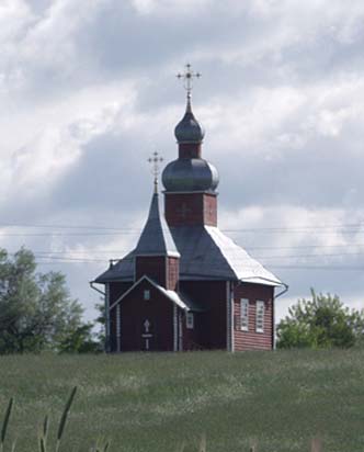 Деревянное здание церкви